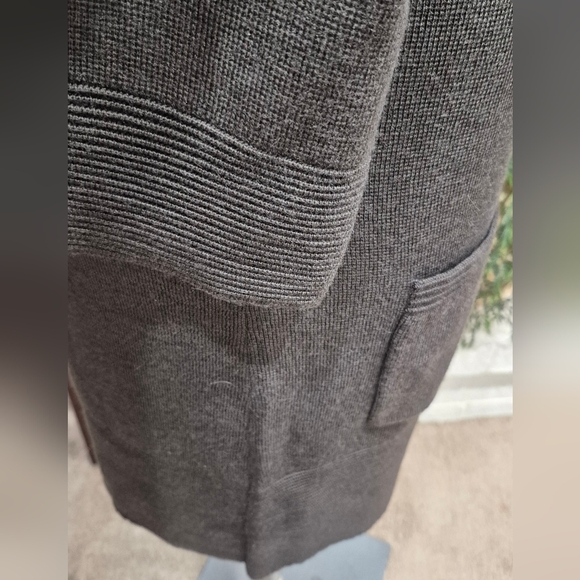 Adrienne Vittadini Charcoal Long Sleeve Dress - Picture 7 of 9